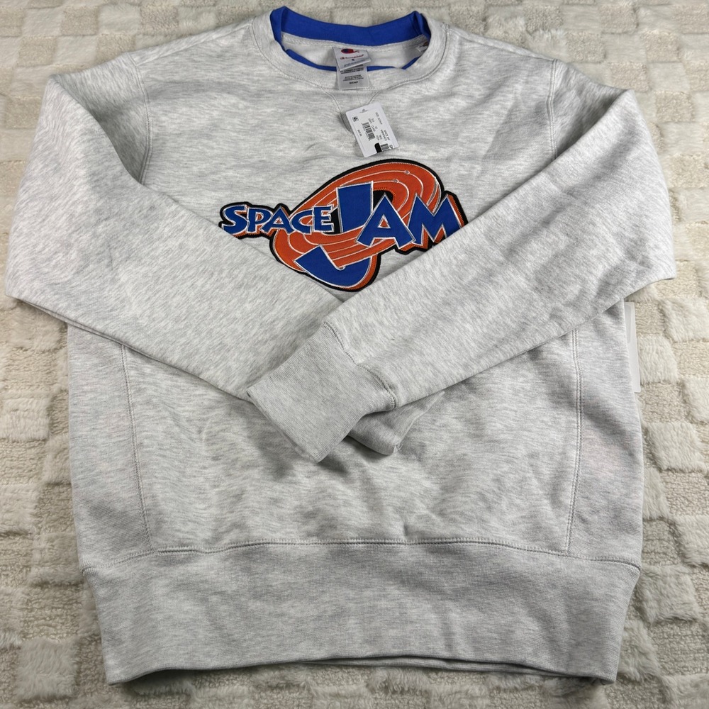 Champion Space Jam 30th Anniversary March Madness Sweatshirt Grey Mens S